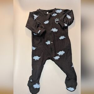 PEKKLE - Dino / Black and Blue Dinosaur Kids One Piece